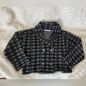 ZARA Jewel Button Cropped Jacket (with free bracelet)